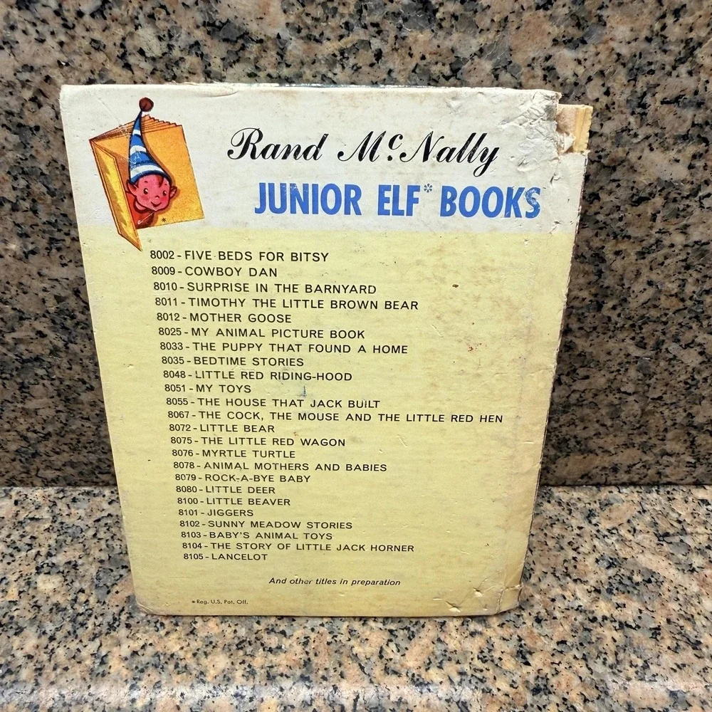 Vintage Once Upon A Time Rand McNally Junior Elf 1960 Hardcover Fairy Tale Book